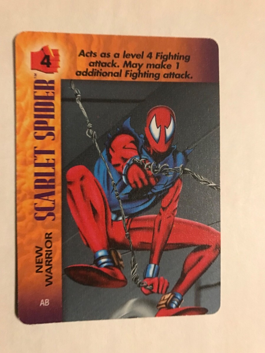 SCARLET SPIDER card / New Warrior : Marvel OVERPOWER card
