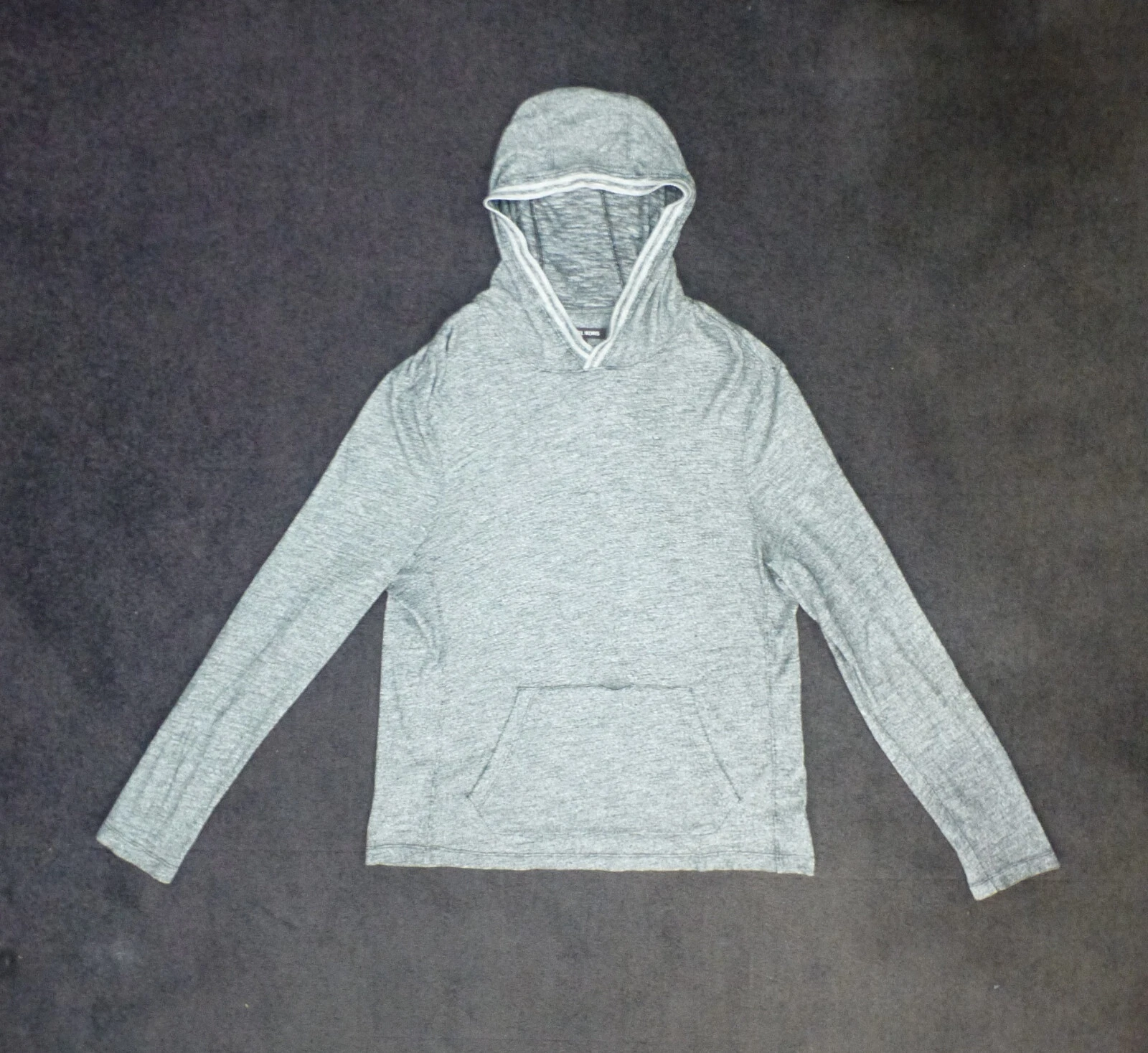 Maglione uomo Michael Kors grigio maglia pullover felpa con cappuccio taglia L 