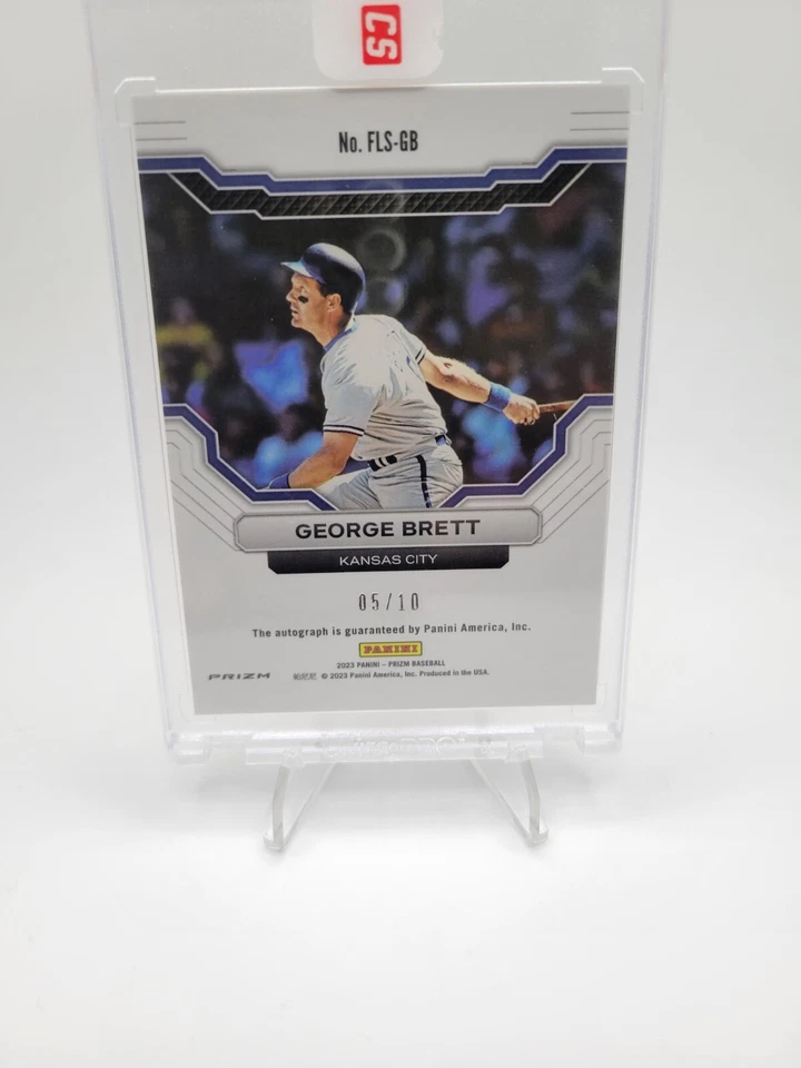 2023 Panini Prizm Franchise Legends Signatures Gold Prizm George Brett 05/10 AU Foto 2 de 4