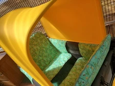 WonderFold W4 Luxe/Elite Set  of Seat Covers, Mat Cover and Canopy MEADOW