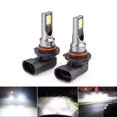 2pcs H8 H9 H1 H3 Led H11 9005 HB3 9006 HB4 Car CSP LED Fog Headlight Bulbs 6000K