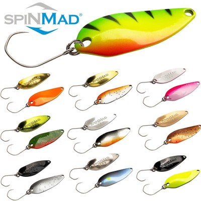 SpinMad Spoons 2,5g | Alle Farben | Lieblingsköder Forellen Spoon VMC Schonhaken