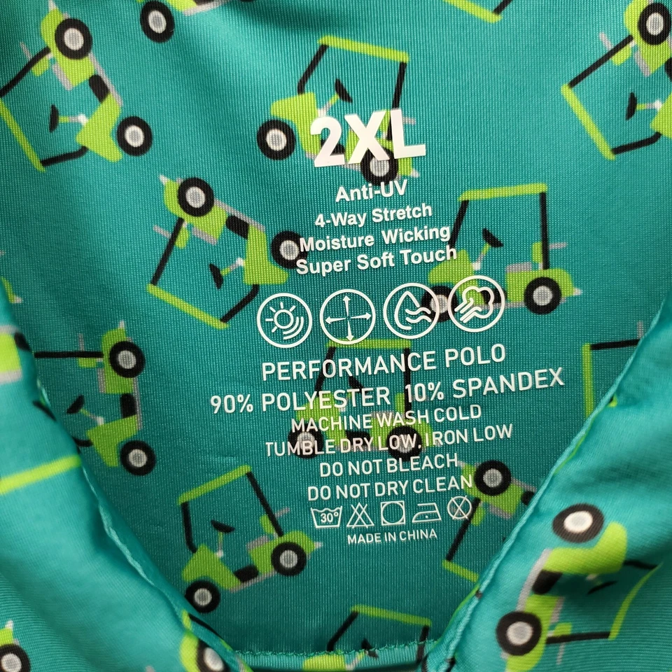 Camisa polo para hombre 2XL multi anti UV 4 vías elástica absorbente de humedad súper suave al tacto Foto 4 de 4