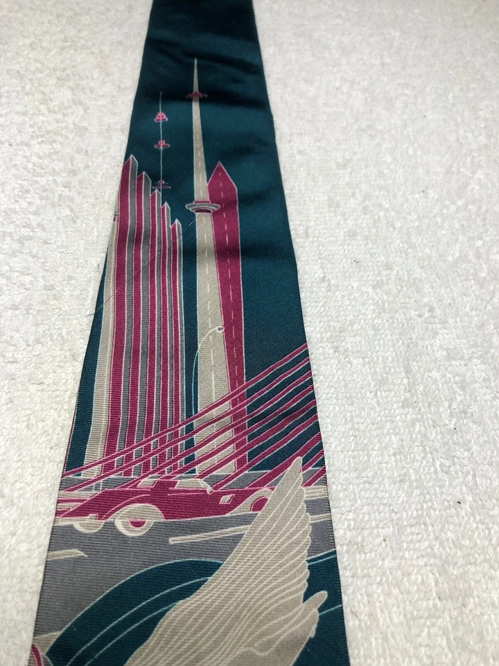 DA VINCI CORBATA HOMBRE VERDE CON ROSA 3,5 X 61 Foto 3 de 4