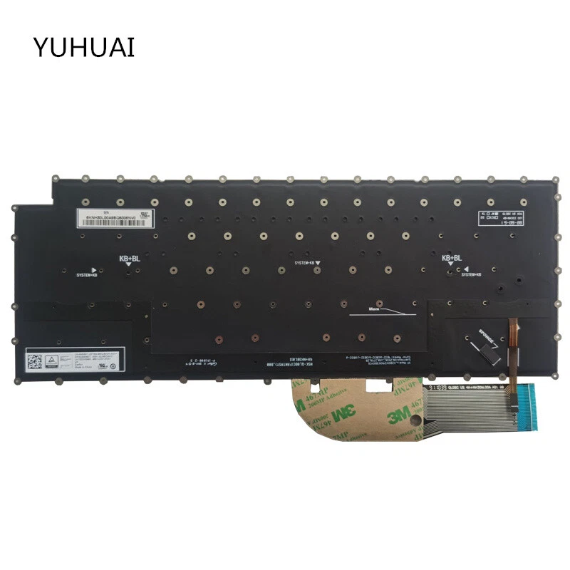 NUEVO PARA Teclado Dell Precision 5550 5560 5750 5760 XPS 9500 9510 9700 9710 EE. UU. Foto 3 de 4