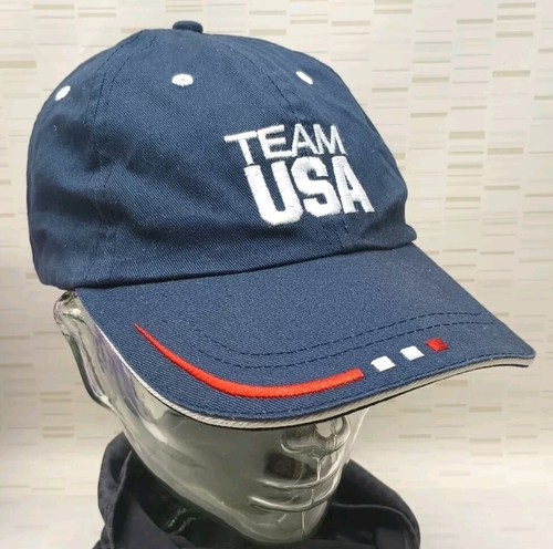 Baseballkappe Team USA Olympia Team Bekleidung blau rot weiß verstellbar Mütze