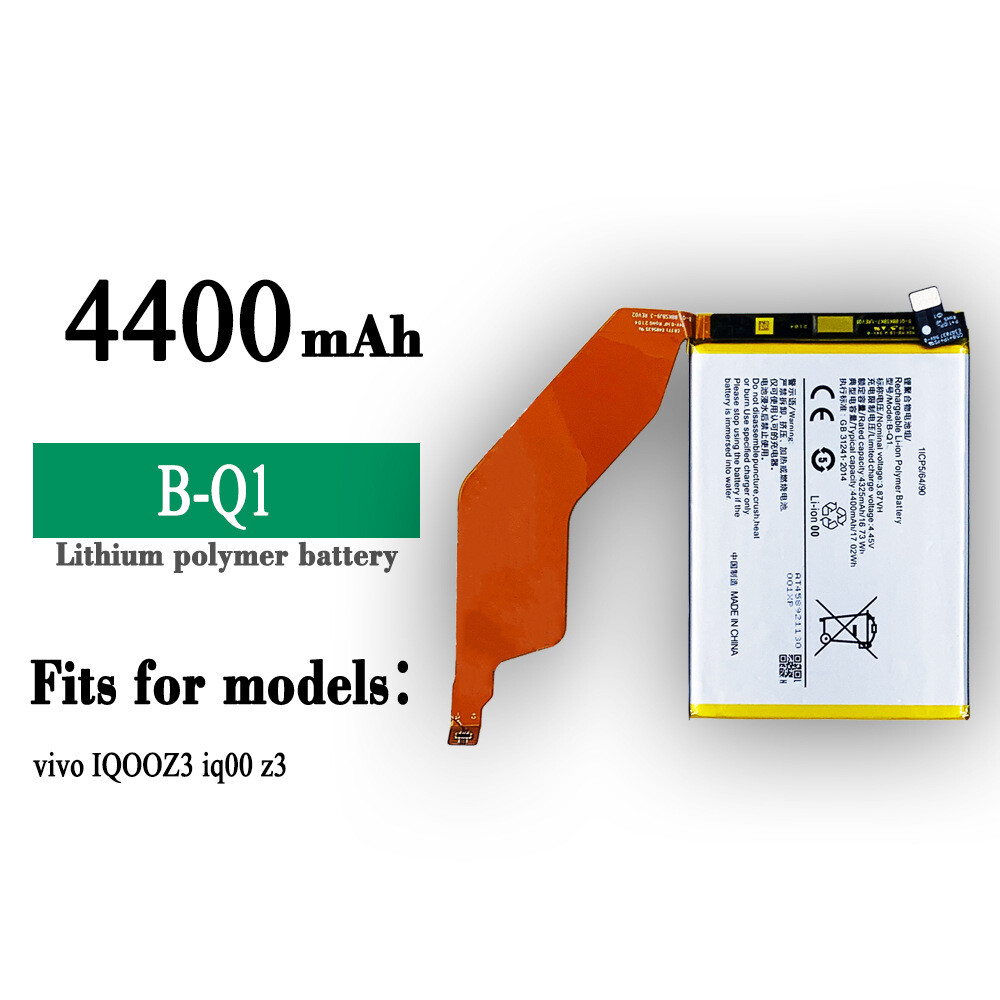 Latest Battery For Vivo IQOOZ3 iq00 z3 Mobile Phone B-Q1 4400mAh