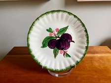 Blue Ridge Southern Pottery USA Plumbs County Fair Hand Painted