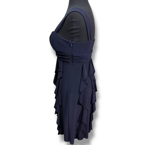 Vintage Betsy & Adam Navy Rüschenkleid - Bild 4 von 16