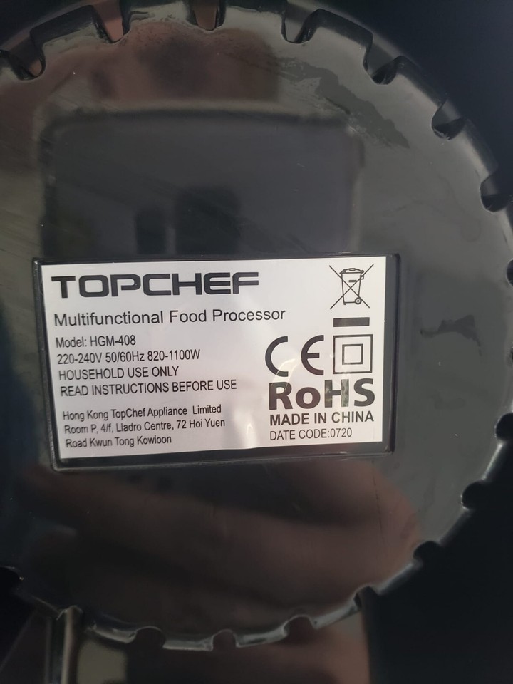 Topchef 1100W Multifunctional 3.5L Food Processor HGM408 eBay