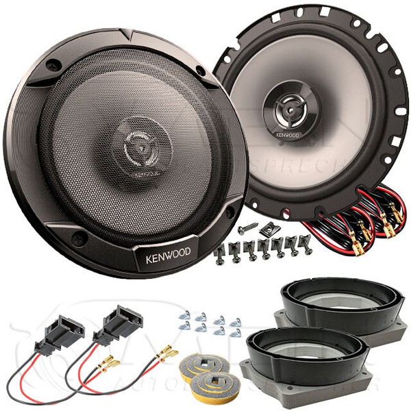 Kenwood Lautsprecher FüR Audi A2 1999-2005 Heck TüR Hinten 2-Wege 300W 165 #AC2R-image