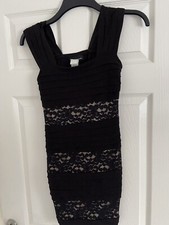 Valerie Bertinelli Black & Gold Dress Size 6