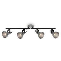 Deckenleuchte Spotleuchte 4X E14 40W Schwenk- & Drehbar Antik-Silber Briloner