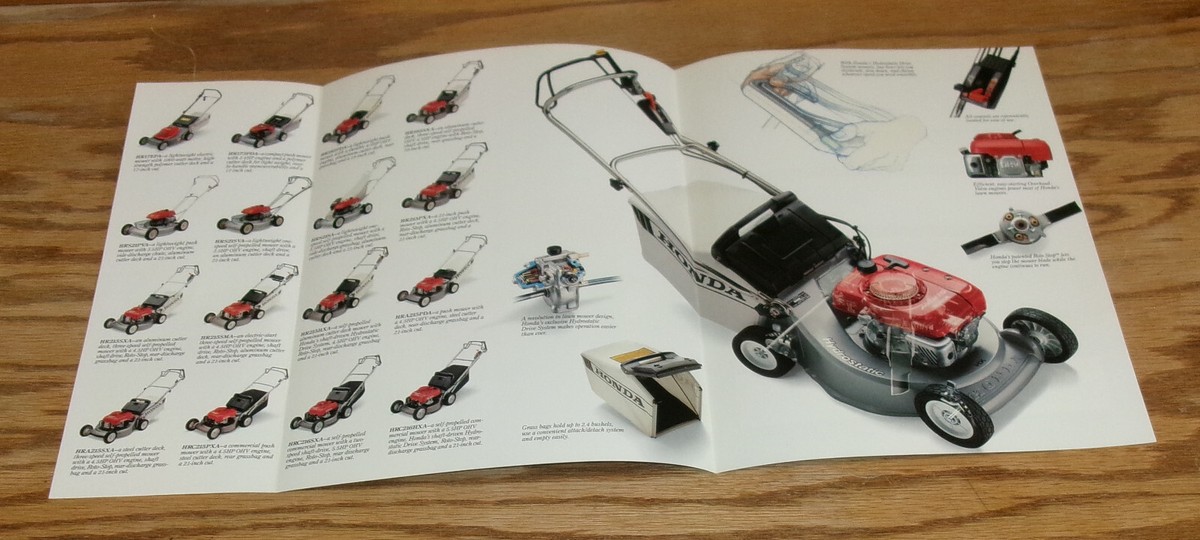 Original 1993 Honda Lawn Mower Sales Brochure 93 HR195 215 216 | eBay
