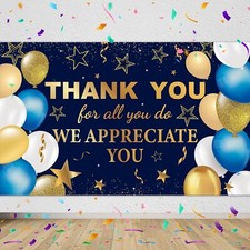 We Appreciate You Banner Thank You Banner Thank You For All You Do Backdrop P...