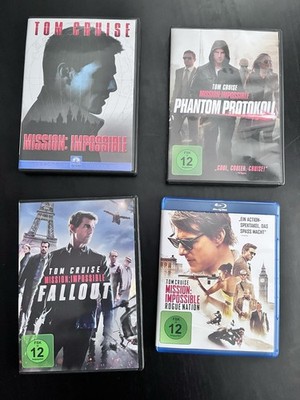 Mission Impossible 1, 4, 5, 6 Blu Ray DVD Set, Fallout, Phantom, Rogue Nation