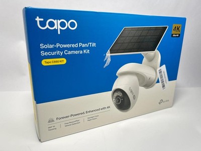 Tapo 4K Wireless Outdoor Camera w/ Solar Panel   360° Pan, VistaCam 360