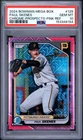 2024 BOWMAN MEGA BOX CHROME PROSPECTS Paul Skenes | PINK REFRACTOR 89/199 PSA 10