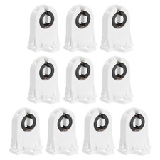 10Pcs T8 Lamp Holder G13 Light Socket Base Non-Shunted Tombstone White