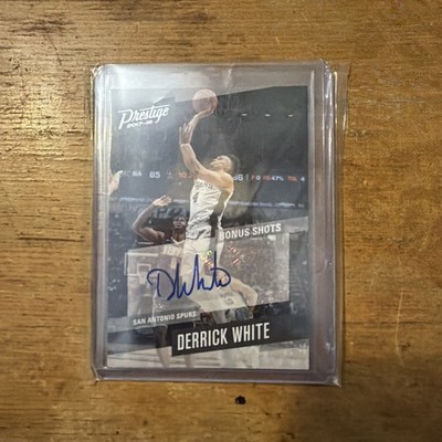 2017-18 Prestige Derrick White Bonus Shots Signatures Rookie Auto #58 Spurs