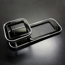 Jp Chrome Piano Black Cup Holder Drink Car Instrument Desk Central Control Table