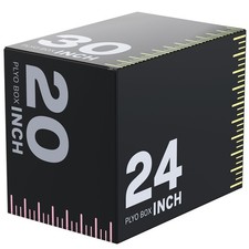 3-in-1 Plyometric Jump Box Workout Equipment Box Jumps for Home Gym