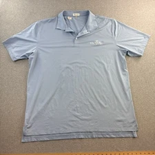 Peter Millar Polo Shirt Mens 2XL Light Blue Summer Comfort Golf Rehrig Cup 2019