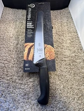 Mercer Culinary M23210 Millennia Black Handle, 10-Inch Wide Wavy Edge, Bread ...