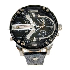 Diesel 57mm Mr Daddy Men's Black Dial/Strap DZ7313 Chronograph Watch
