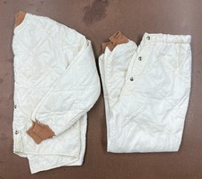 Vintage liner matching set brown cream colorway