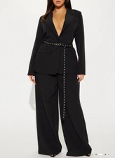 Fashion Nova Tailored Blazer Suit Set Size XL