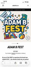 adam b festival tickets LondonDerry x4