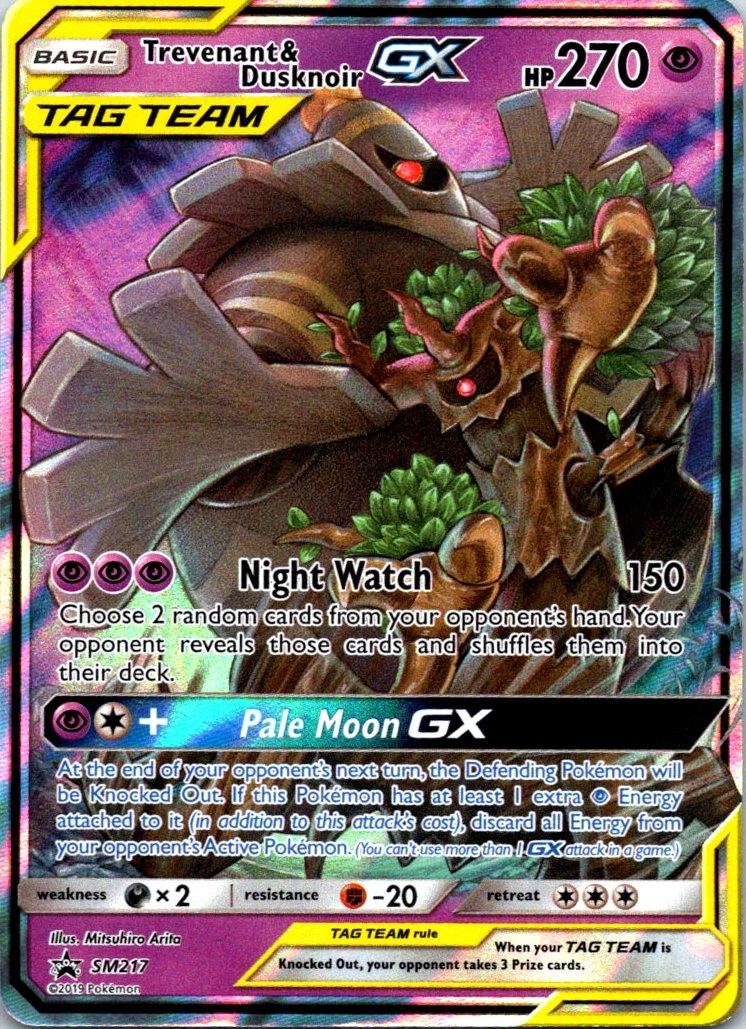 Trevenant & Dusknoir GX - Holo Promo SM Promos SM217 LP Pokemon