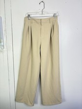 Gap Pants Womens 8 Easy Trouser Pleated Wide Leg High Waisted Capsule Neutral