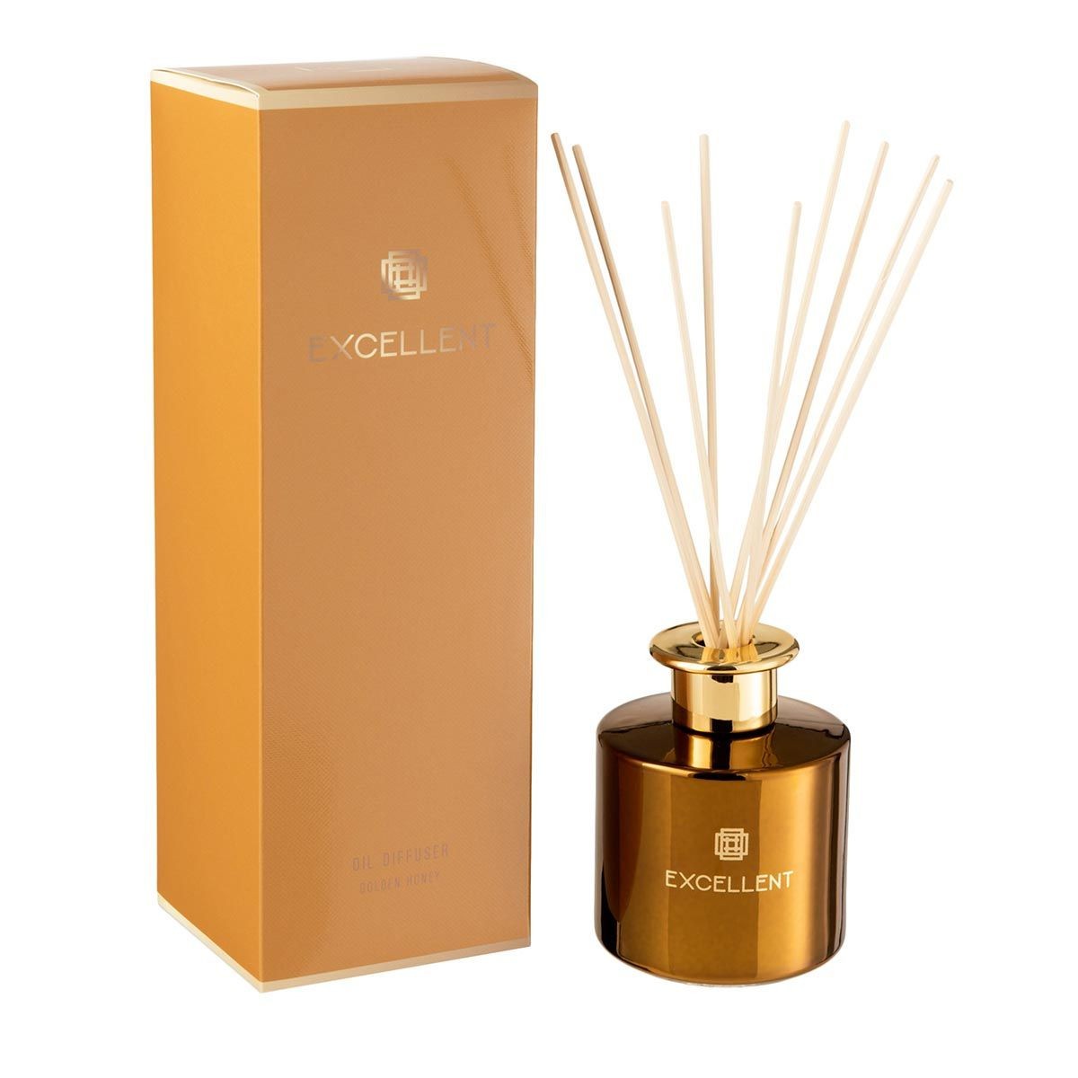 Huile parfumée Excellent 27cm Golden Honey ocre pour un intérieur prestigieux
