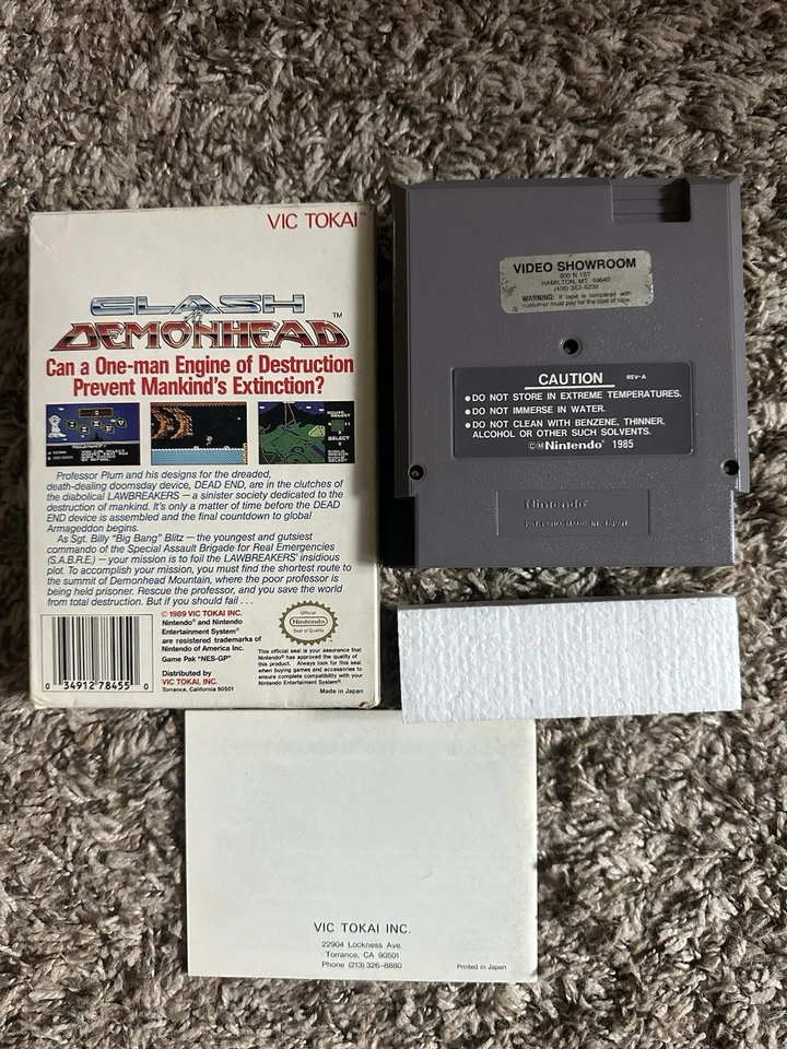Clash at Demonhead (Nintendo Entertainment System, 1990) CIB Completo Foto 2 de 4