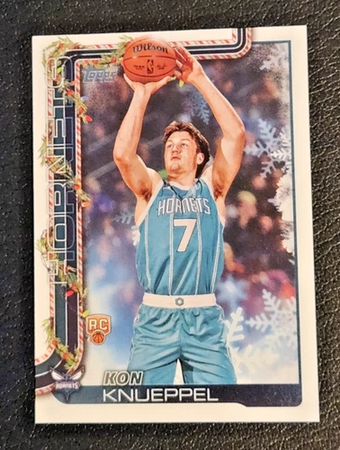 Kon Knueppel Rookie Card ( 2025-26 Topps Basketball Holiday #H164 Hornets RC )