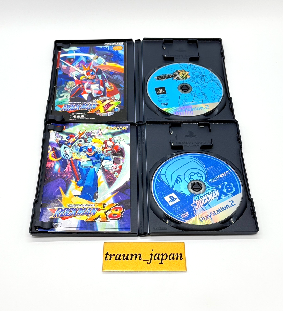 プレステ2 ロックマンX4-7セット Lot 6 Rockman X4 X5 X6 X7 X8 & command mission PS1 PS2 set Mega