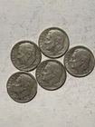 1963D Roosevelt Dime; Lot Of 5 Coins