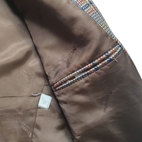 Aquascutum Men's Wool Jacket Check Pure New Wool Tweed Blazer Vintage (44L) - Picture 13 of 19