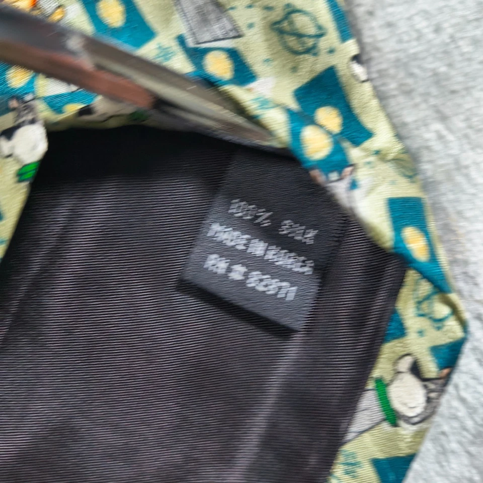 Corbata de colección The Jetsons Warner Brother Silk Cartoon Network George Asteroid 57x4 Foto 4 de 4