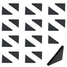 Triangle Glass Table Corner Protectors - 22 Pack Black, Suitable for Glass,