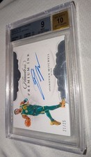 2018-19 Panini Flawless Premium Ink Donovan Mitchell #PI-DML 21/25 BGS 9 Auto 10