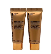 Peter Thomas Roth Potent C Vitamin C Moisturizer Travel Size 0.25oz Ea x2 SEALED