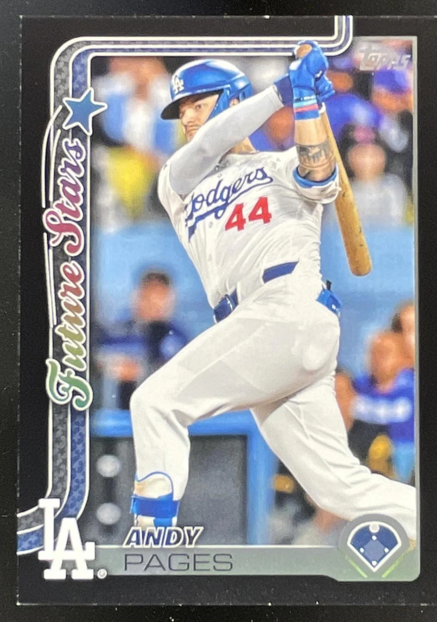 2025 Topps Black #388 Andy Pages Future Stars /74