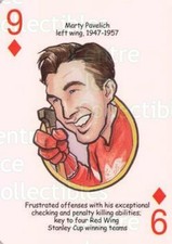 2006 Detroit Red Wings Heroes Playing Card #22 Marty Pavelich