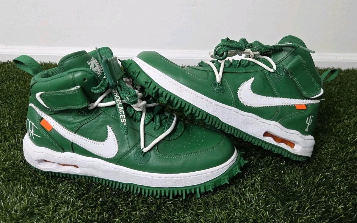 Preços baixos em Nike Off-White x Air Force 1 SP Leather Mid Pine