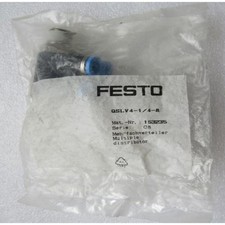 one brand new festo QSLV4-1/4-8 153235 gas connector Fast Delivery