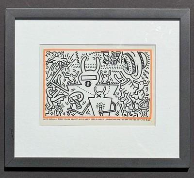 【模写】限定150枚 Keith Haring リトグラフ 版画【送料無料】 KEITH HARING 1983 ART HAND SIGNED POP ART LITHO/DATED/CERTIFICATE