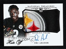 2014 Panini National Treasures Team Logos 2/6 Dri Archer #HO-DA Auto 0c3